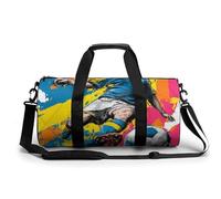 Bolsa de deporte con diseño de escena de fútbol POP Art, bolsa de viaje para gimnasio para mujeres y hombres, bolsa de deporte con correa para el hombro