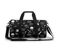 Bolsa de deporte con diseño de objetos de brujería, diseño de Halloween, para gimnasio, viajes, bolsas ligeras de fin de semana para hombres y mujeres, Estilo:, 17.7in/9in/9in, MHXYZHW