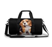 Bolsa de deporte con estampado de perro Beagle, bolsa de viaje ligera para fin de semana para hombres y mujeres, Estilo:, 17.7in/9in/9in, MHXYZHW