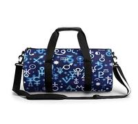Bolsa de deporte con signos jeroglíficos astrológicos impresos para gimnasio, viajes, bolsas ligeras de fin de semana para hombres y mujeres, Estilo:, 17.7in/9in/9in, MHXYZHW