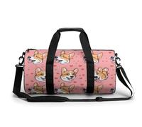 Bolsa De Deporte Corgi Lindo Fondo Bolsa De Viaje Duffel Bolsa Redonda Gimnasio Bolsa Fitness