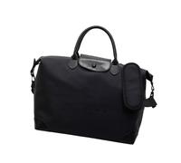 Bolsa de deporte de alta capacidad, resistente a la abrasión, tela Oxford, varios bolsillos de almacenamiento, correa de hombro ergonómica, multipurpor carry on Fitness Bag, Negro , Mass Beauty