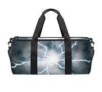 Bolsa de deporte de descarga eléctrica, bolsa de gimnasio, fitness, entrenamiento, bolsa de viaje, bolsa de mano, bolsa de equipo para mujeres y hombres, multicolor, 17.7x9x9 inch