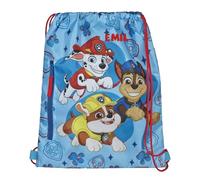 Bolsa de deporte de la Patrulla Canina para niños - Personalizado con nombre - Bolsa de deporte para niño niña - Bolsa para zapatos con cierre -, azul claro