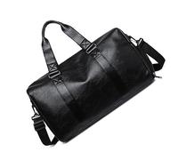 Bolsa de deporte de piel sintética de 15 18 pulgadas para hombre, 16 pulgadas, 25 L, bolsa de viaje de viaje, bolsas de lona de fin de semana con compartimento para zapatos, Color A