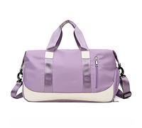 Bolsa de Deporte Empresas Impermeables Bolso de Yoga Bolsos Gimnasio Nylon Fitness Ganar Entrenamiento con Zapatos Bolsillo Viajar(Purple)