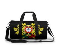 Bolsa de deporte estampada Coat of Arms of Portugal para gimnasio, viajes, bolsas ligeras de fin de semana para hombres y mujeres, Estilo:, 17.7in/9in/9in, MHXYZHW