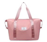Bolsa de deporte extensible para mujer, equipaje, cabina de hombre, bolsa de viaje, ligera, con mojado separado, equipaje de mano Week-End resistente al agua, rosa, Se référer au descriptif, Consulte