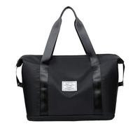 Bolsa de deporte extensible para mujer, equipaje, cabina de hombre, bolsa de viaje, ligera, con mojado separado, equipaje de mano Week-End resistente al agua, Negro , Se référer au descriptif