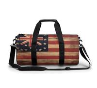 Bolsa De Deporte Flag of USA and UK Bolsa De Viaje Duffel Bolsa Redonda Gimnasio Bolsa Fitness