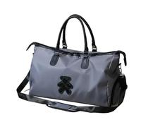 Bolsa de Deporte for Mujer, Bolsas Viaje, Fin Semana Impermeables, Maletas, Bolsos Mano, Equipaje, Hombro for Yoga con Bolsa for Zapatos(Grey)