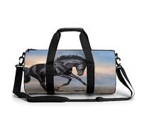 Bolsa De Deporte Gimnasio Caballo Corriendo Bolsa De Viaje Bolsa Deportiva Duffel Bag Bolsa De Natación para Hombre Mujer 45x23x23cm