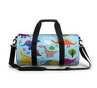 Bolsa De Deporte Gimnasio Colorear Dinosaurio Bolsa De Viaje Bolsa Deportiva Duffel Bag Bolsa De Natación para Hombre Mujer 45x23x23cm
