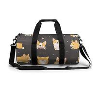 Bolsa De Deporte Gimnasio Corgi Lindo Bolsa De Viaje Bolsa Deportiva Duffel Bag Bolsa De Natación para Hombre Mujer 45x23x23cm