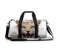 Bolsa De Deporte Gimnasio Leopardo Acuarela Bolsa De Viaje Bolsa Deportiva Duffel Bag Bolsa De Natación para Hombre Mujer 45x23x23cm