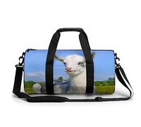 Bolsa De Deporte Gimnasio Oveja Blanca Bolsa De Viaje Bolsa Deportiva Duffel Bag Bolsa De Natación para Hombre Mujer 45x23x23cm