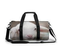 Bolsa De Deporte Gimnasio Oveja Blanca Bolsa De Viaje Bolsa Deportiva Duffel Bag Bolsa De Natación para Hombre Mujer 45x23x23cm