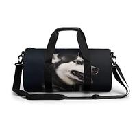 Bolsa De Deporte Gimnasio Perro Husky Bolsa De Viaje Bolsa Deportiva Duffel Bag Bolsa De Natación para Hombre Mujer 45x23x23cm