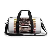 Bolsa De Deporte Gimnasio Perro Pug Bolsa De Viaje Bolsa Deportiva Duffel Bag Bolsa De Natación para Hombre Mujer 45x23x23cm