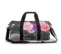 Bolsa De Deporte Gimnasio Púrpura Flor Bolsa De Viaje Bolsa Deportiva Duffel Bag Bolsa De Natación para Hombre Mujer 45x23x23cm