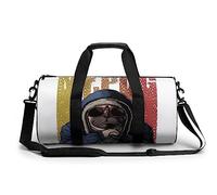 Bolsa De Deporte Gimnasio Sr. Perro Pug Bolsa De Viaje Bolsa Deportiva Duffel Bag Bolsa De Natación para Hombre Mujer 45x23x23cm