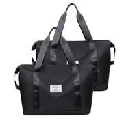 Bolsa de deporte grande para hombre y mujer, plegable, bolsa de viaje para el fin de semana, para llevar en el entrenamiento, resistente al agua, con compartimento húmedo, ligera, bolsa de deporte