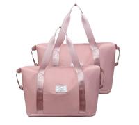 Bolsa de deporte grande para hombre y mujer, plegable, bolsa de viaje para el fin de semana, para llevar en el entrenamiento, resistente al agua, con compartimento húmedo, ligera, bolsa de deporte