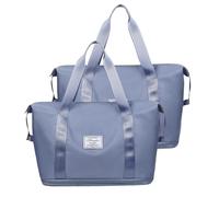 Bolsa de deporte grande para hombre y mujer, plegable, bolsa de viaje para el fin de semana, para llevar en el entrenamiento, resistente al agua, con compartimento húmedo, ligera, bolsa de deporte