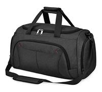 Bolsa de Deporte Hombre Bolsas Gimnasio Mujer con Compartimento para Zapatos Bolsos de Viaje Grande Impermeable Deportivos Fin de Semana Travel Gym Bag 40L Negro