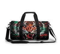 Bolsa de deporte ligera con diseño de bandera africana de Estados Unidos, diseño de la historia del tigre negro para hombres y mujeres, Estilo:, 17.7in/9in/9in, MHXYZHW