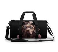 Bolsa de deporte ligera con estampado de perro y búho de labrador para hombre y mujer, Estilo:, 17.7in/9in/9in, MHXYZHW