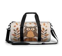 Bolsa De Deporte Lindo Búho Calabazas Hojas De Otoño Bolsa De Viaje Duffel Bolsa Redonda Gimnasio Bolsa Fitness