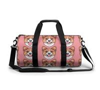 Bolsa De Deporte Lindo Corgi Perros Fondo Bolsa De Viaje Duffel Bolsa Redonda Gimnasio Bolsa Fitness