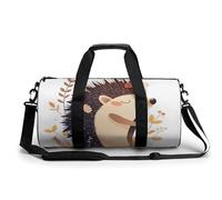 Bolsa De Deporte Lindo Erizo Animal Bolsa De Viaje Duffel Bolsa Redonda Gimnasio Bolsa Fitness
