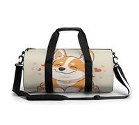 Bolsa De Deporte Lindo Perro Corgi Bolsa De Viaje Duffel Bolsa Redonda Gimnasio Bolsa Fitness
