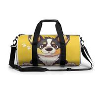 Bolsa De Deporte Lindo Perro Corgi Bolsa De Viaje Duffel Bolsa Redonda Gimnasio Bolsa Fitness