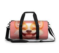 Bolsa De Deporte Lindo Perro Corgi con Donut Bolsa De Viaje Duffel Bolsa Redonda Gimnasio Bolsa Fitness