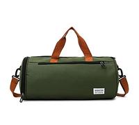 Bolsa de Deporte Moda Bolsa de Deportes Mujer Moda Color sólido Bolsas Viaje Gran Capacidad Oxford Paño Impermeable Gimnasios(Green)
