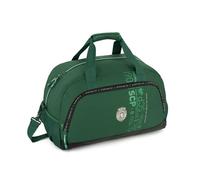 Bolsa de deporte oficial Sporting CP de poliéster verde con fondo de piel sintética - 29x50x27 cm, verde, talla única, Casual