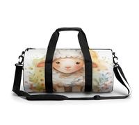 Bolsa De Deporte Oveja Linda Animal Bolsa De Viaje Duffel Bolsa Redonda Gimnasio Bolsa Fitness