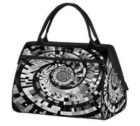 Bolsa de deporte para hombres y mujeres, diseño de teclas de piano y música abstracta, bolsa de viaje impermeable para fin de semana, bolsa de viaje ligera para equipaje de mano