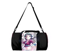 Bolsa de deporte para mujer Anime The Apothecary Diaries Cilindro Bolsa de Deporte Grande Impermeable Bolso de Hombro Dibujos Animados Maomao Impreso Bolsa Carryon Fitness Bag, Tipo 11., 49*26*26CM,
