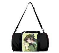 Bolsa de deporte para mujer Anime The Apothecary Diaries Cilindro Bolsa de Deporte Grande Impermeable Bolso de Hombro Dibujos Animados Maomao Impreso Bolsa Carryon Fitness Bag, Tipo 1., 49*26*26CM,