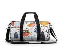 Bolsa De Deporte Patrones De Búhos Infantiles Bolsa De Viaje Duffel Bolsa Redonda Gimnasio Bolsa Fitness
