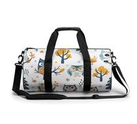 Bolsa De Deporte Patrones De Búhos Infantiles Bolsa De Viaje Duffel Bolsa Redonda Gimnasio Bolsa Fitness