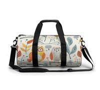 Bolsa De Deporte Patrones De Búhos Infantiles Bolsa De Viaje Duffel Bolsa Redonda Gimnasio Bolsa Fitness