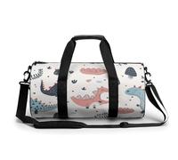 Bolsa De Deporte Patrones De Dinosaurios Infantiles Bolsa De Viaje Duffel Bolsa Redonda Gimnasio Bolsa Fitness