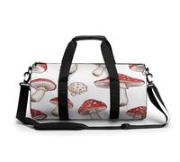 Bolsa De Deporte Patrones De Hongos Rosas Y Rojos Bolsa De Viaje Duffel Bolsa Redonda Gimnasio Bolsa Fitness