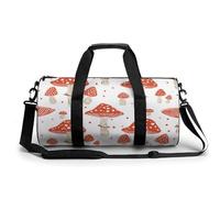 Bolsa De Deporte Patrones De Hongos Rosas Y Rojos Bolsa De Viaje Duffel Bolsa Redonda Gimnasio Bolsa Fitness