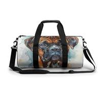 Bolsa De Deporte Perro Bóxer Bolsa De Viaje Duffel Bolsa Redonda Gimnasio Bolsa Fitness